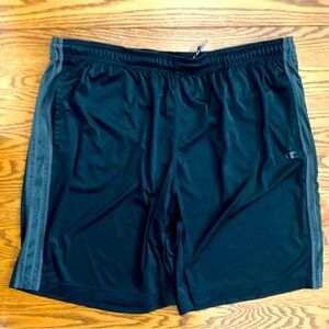 🏆🩳CHAMPION🩳🏆SHORTS size**XL** BLACK elastic/drawstring waist w/pockets 🌟GUC🌟